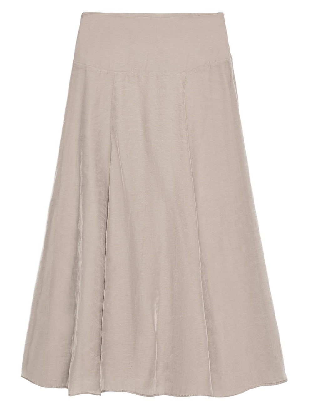double layered taupe skirt